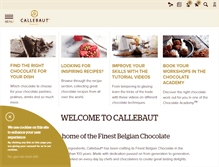 Tablet Screenshot of callebaut.com